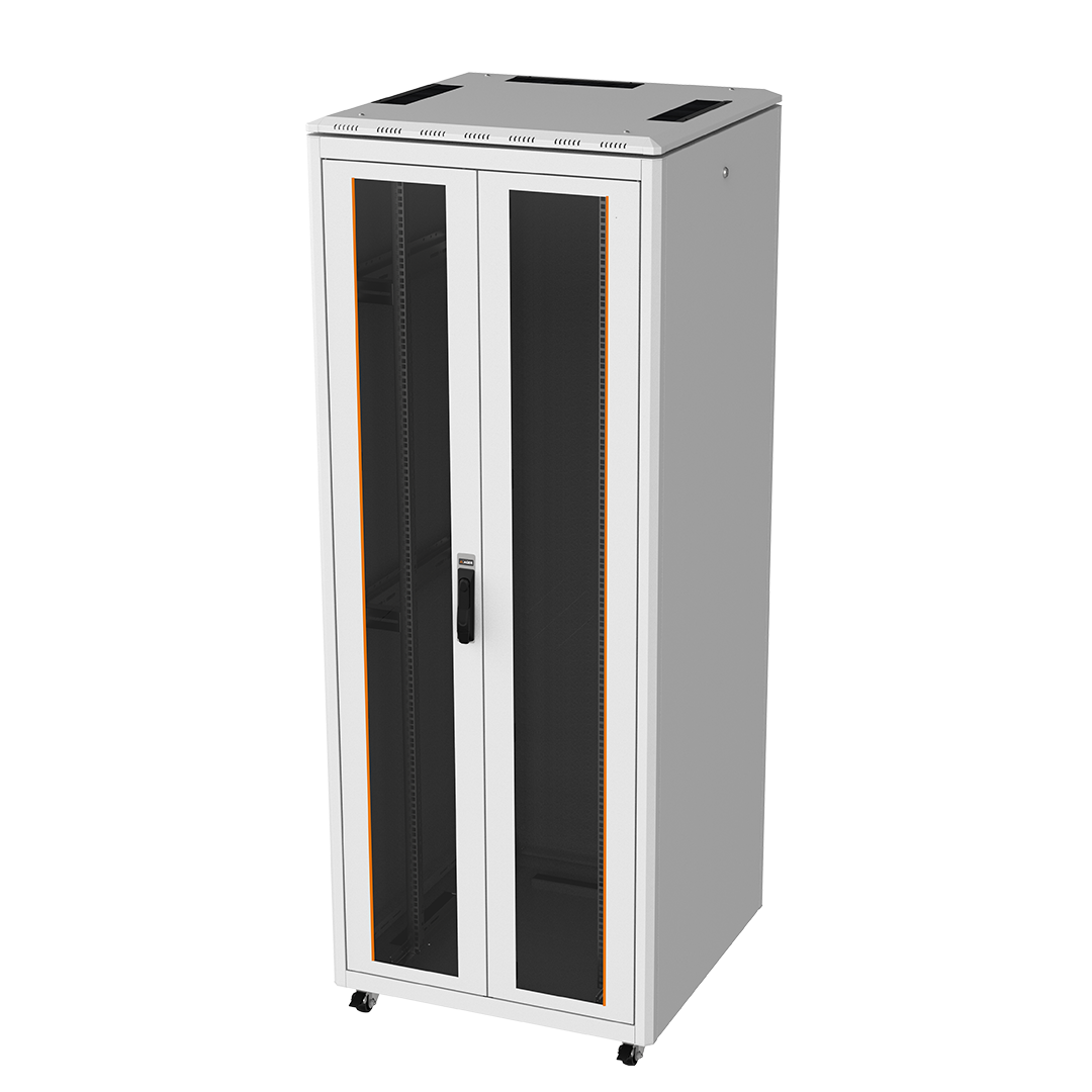 42U 800mm Genişlik 800mm Derinlik Çift Komple Cam Kapak Vega Kabinet
