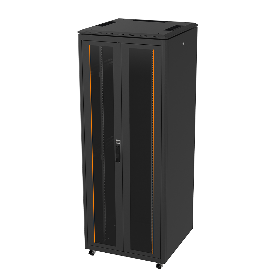42U 800mm Genişlik 800mm Derinlik Çift Komple Cam Kapak Vega Kabinet
