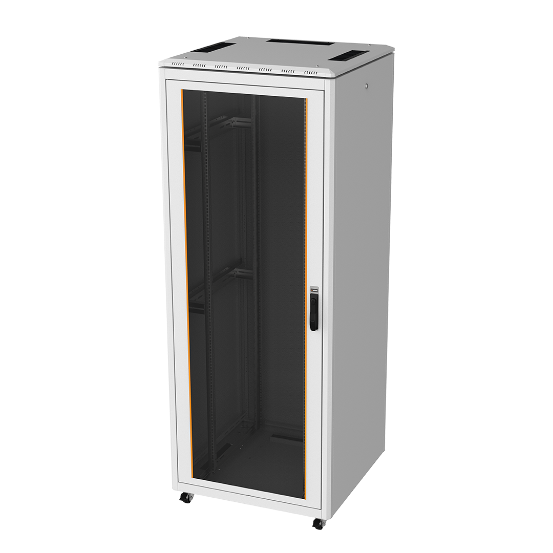 42U 800mm Genişlik 800mm Derinlik Komple Cam Kapak Vega Kabinet