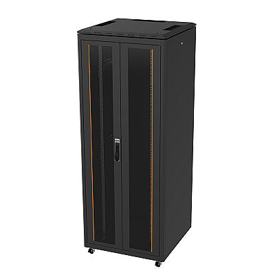 42U 800mm Genişlik 800mm Derinlik Çift Komple Cam Kapak Vega Kabinet